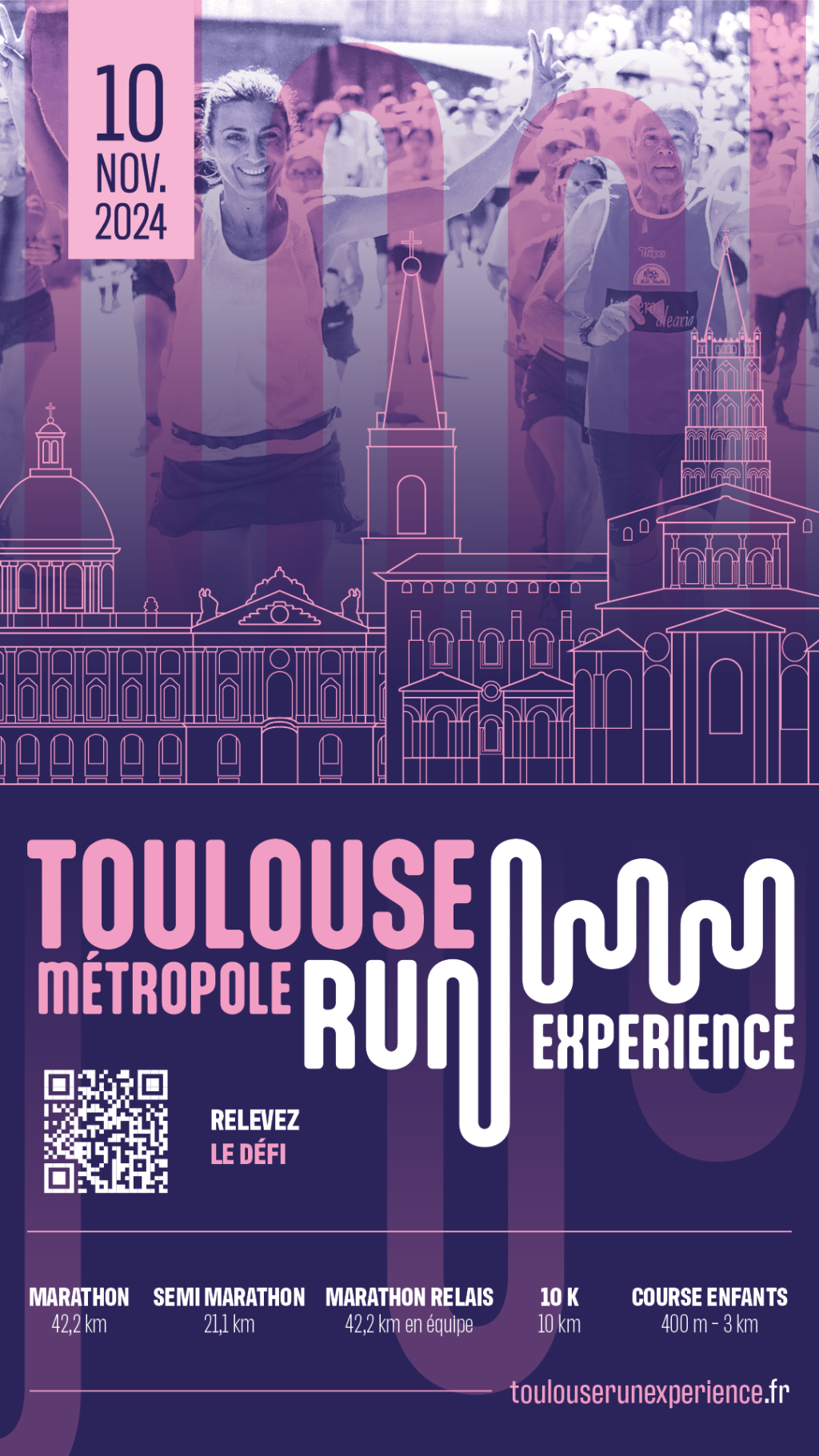 Toulouse Metropole Run Experience Affiche Affiche 1080x1920.2