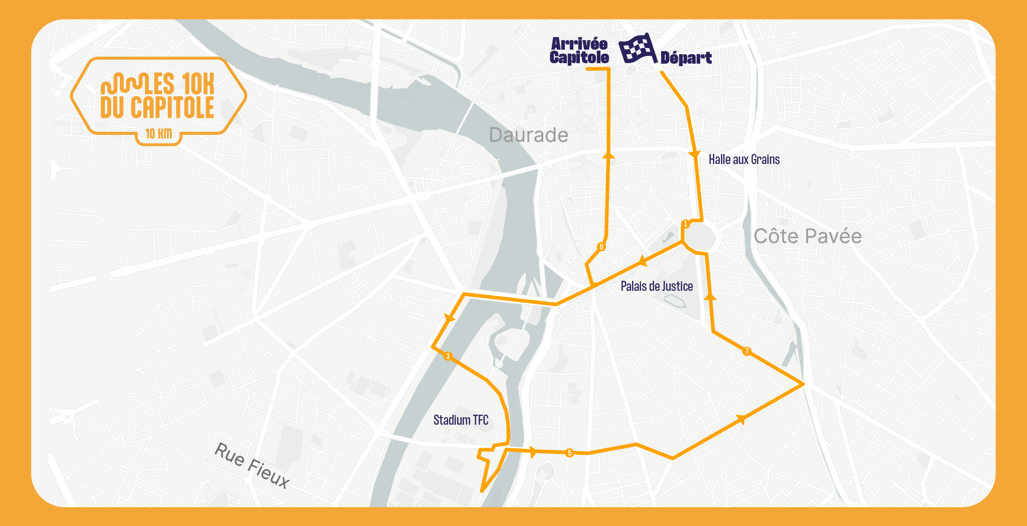 Toulouse Metropole Run Experience Parcours 10K